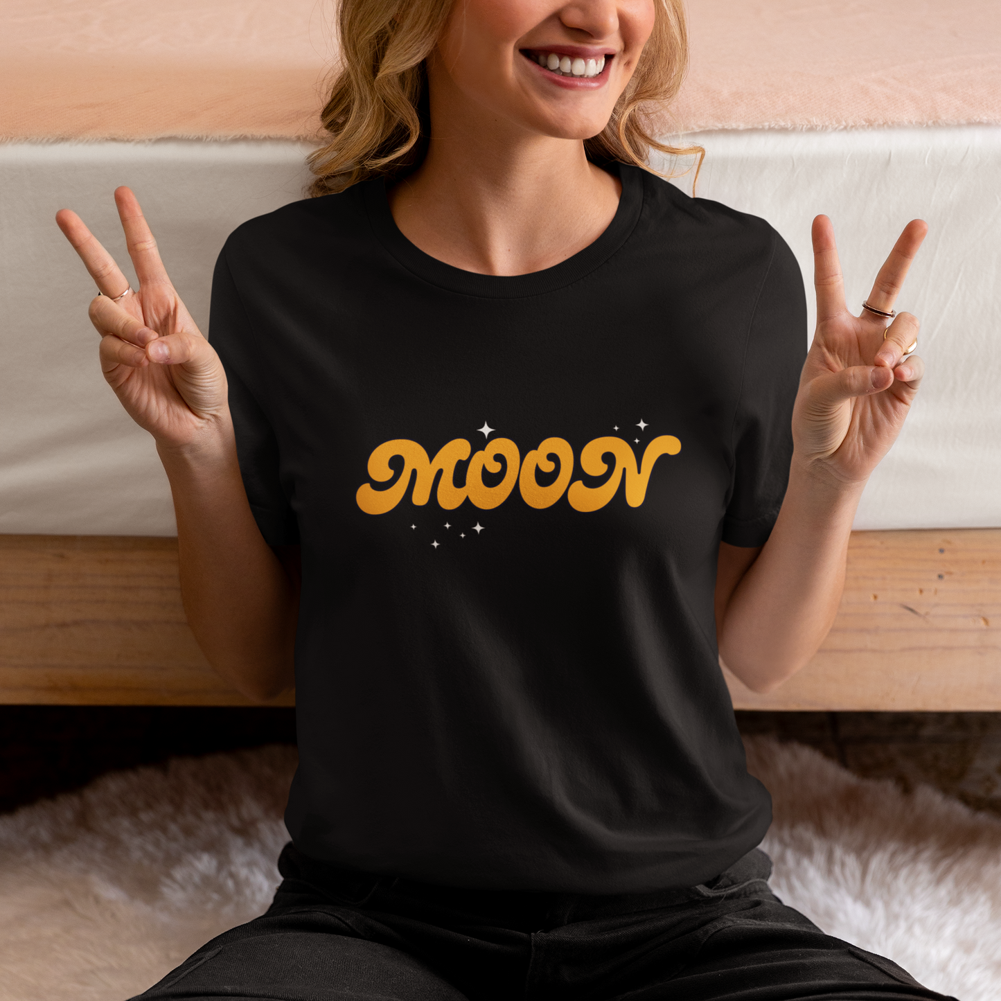 Retro Damen Mond Shirt