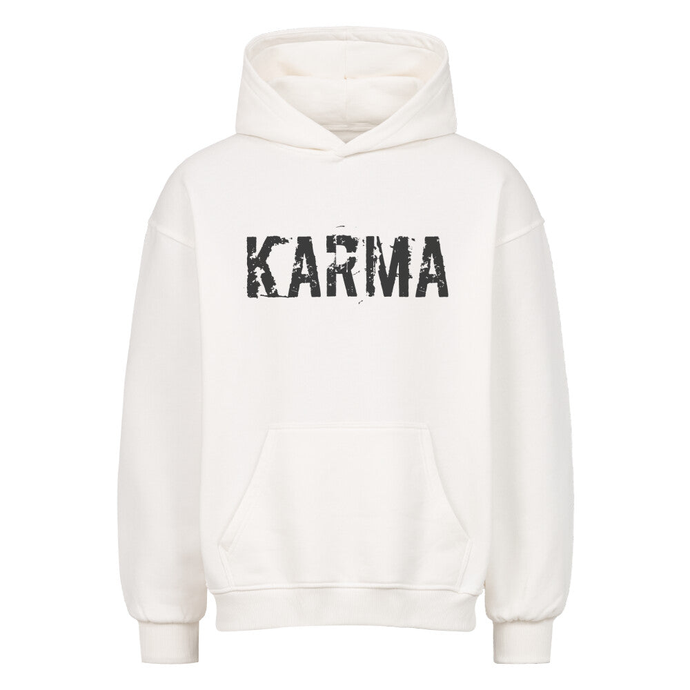Oversized Hoodie KARMA Weiß nachhaltig stylisch Unisex