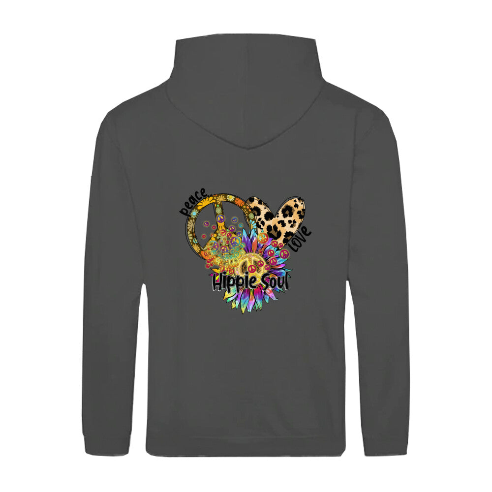Hippie Motiv Kapuzenjacke