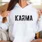 Stylischer Hoodie Weiß KARMA nachhaltig modern