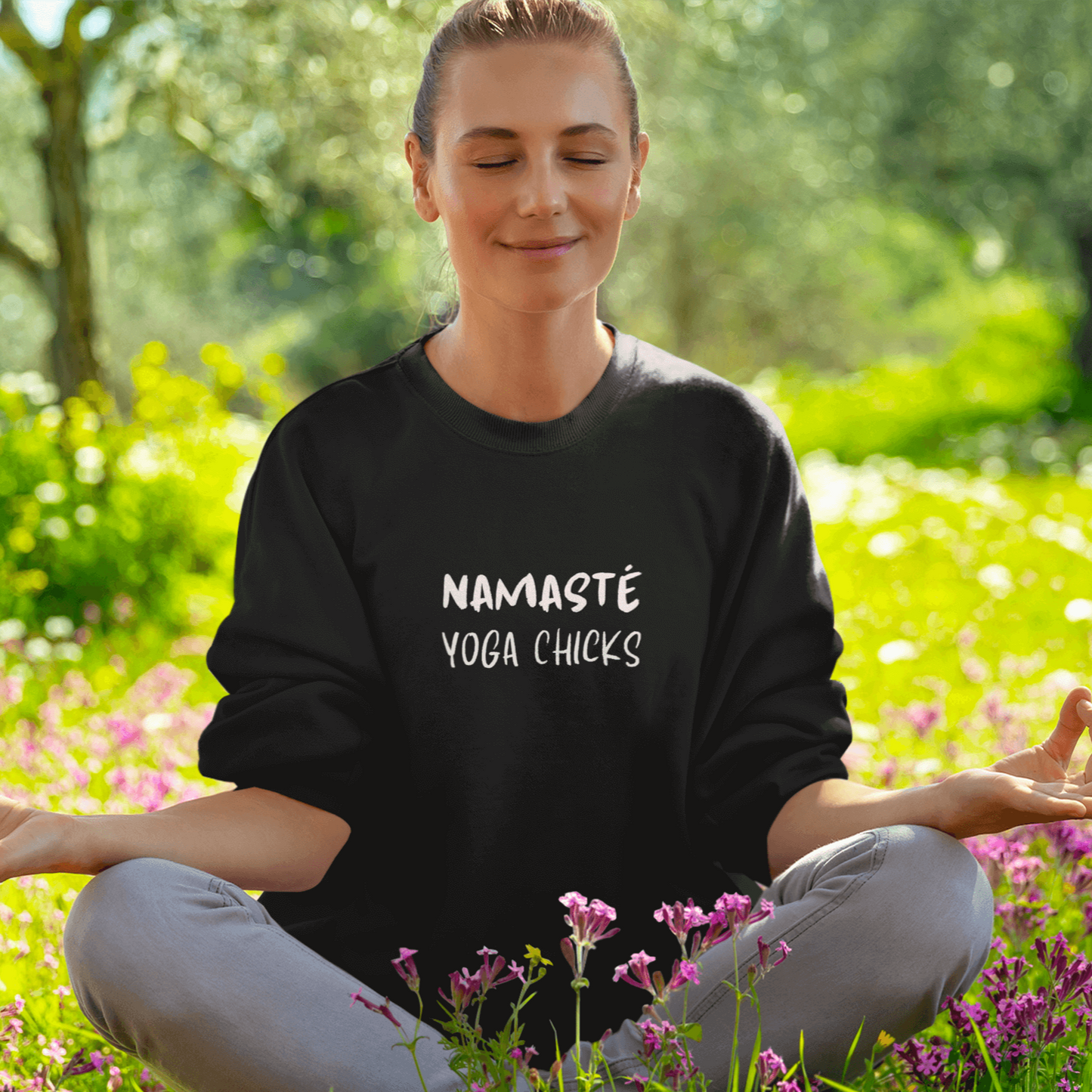 Damen Sweatshirt Namaste ECO