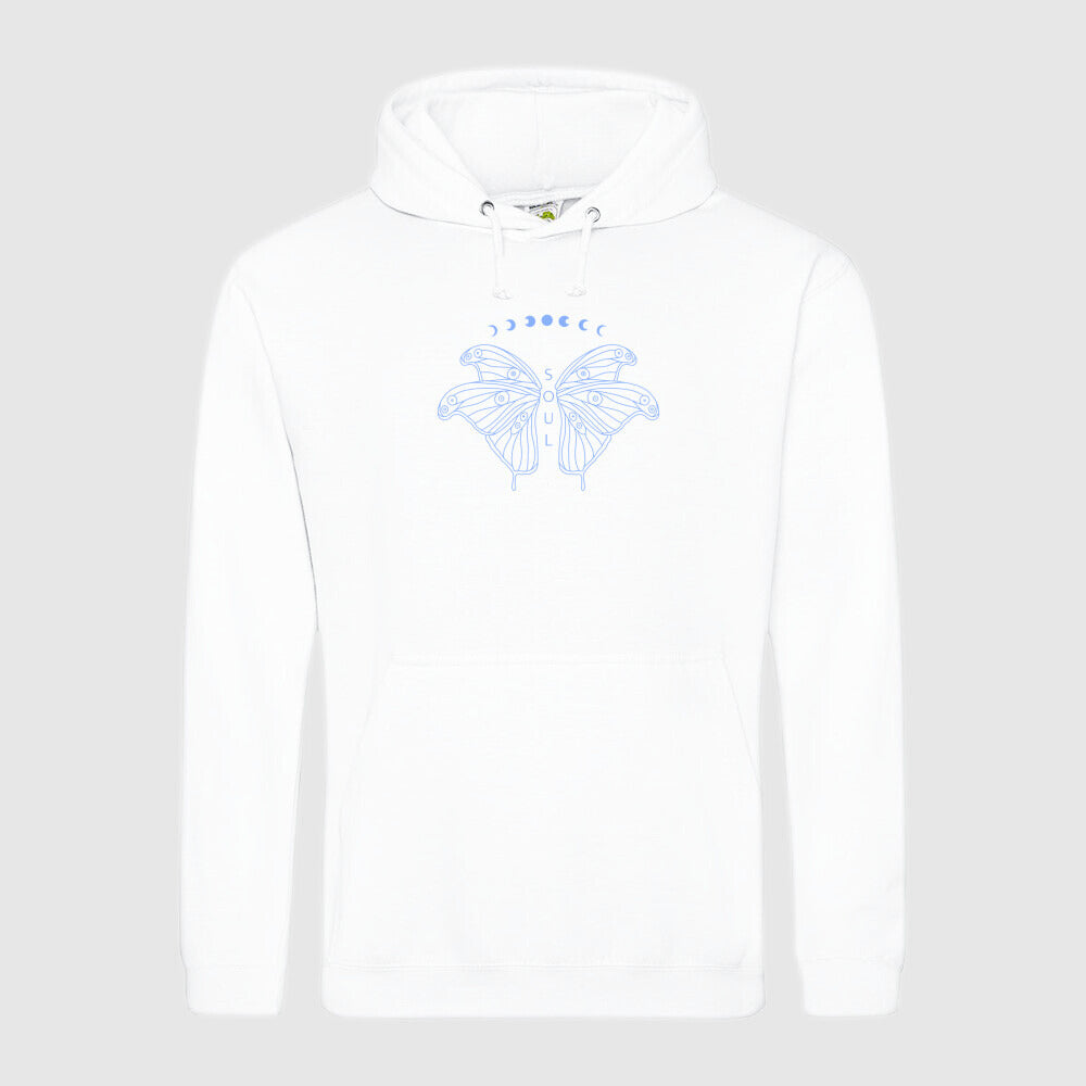 Spiritueller Hoodie Schmetterling Mond soul