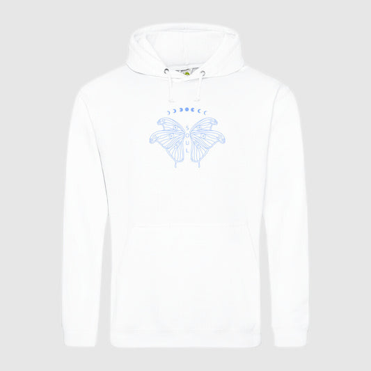 Spiritueller Hoodie Schmetterling Mond soul