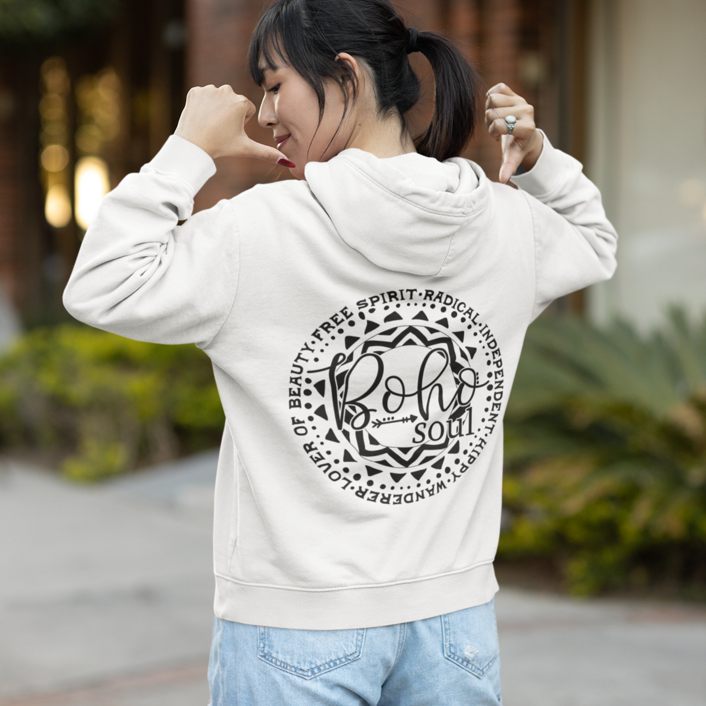 Damen Boho soul Hoodie