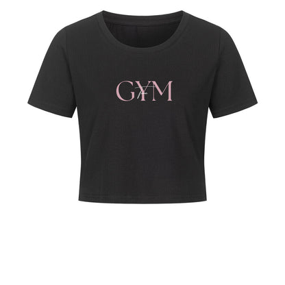 damen crop top gym time