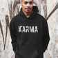 Moderner Hoodie Karma Schwarz stylisch vegan