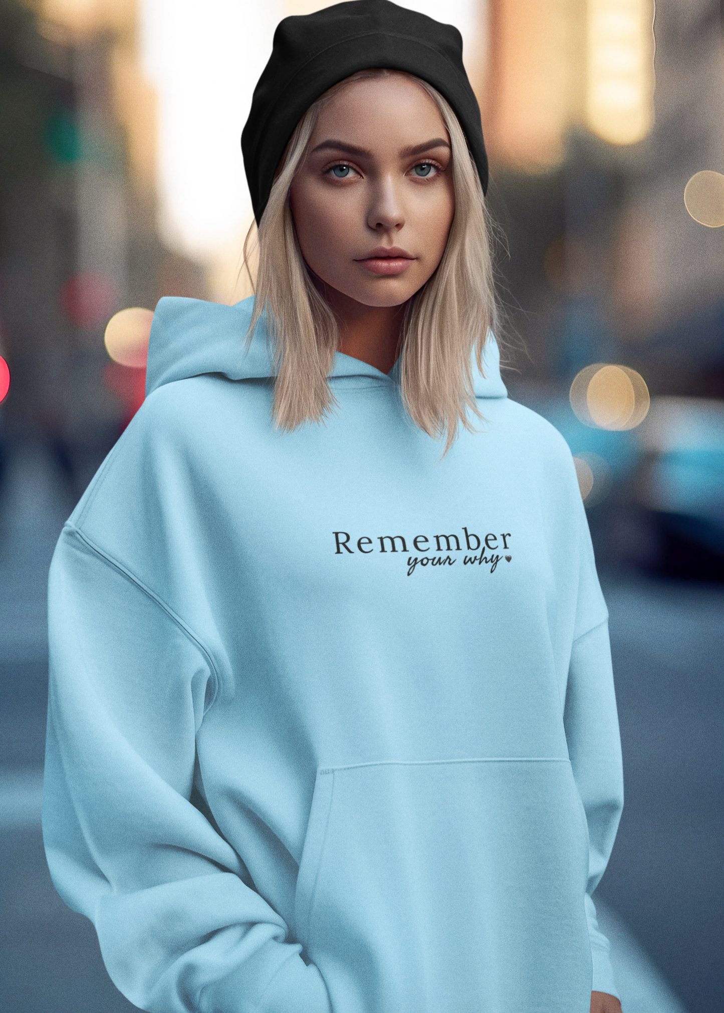 Damen Kapuzenpullover mit Schrift