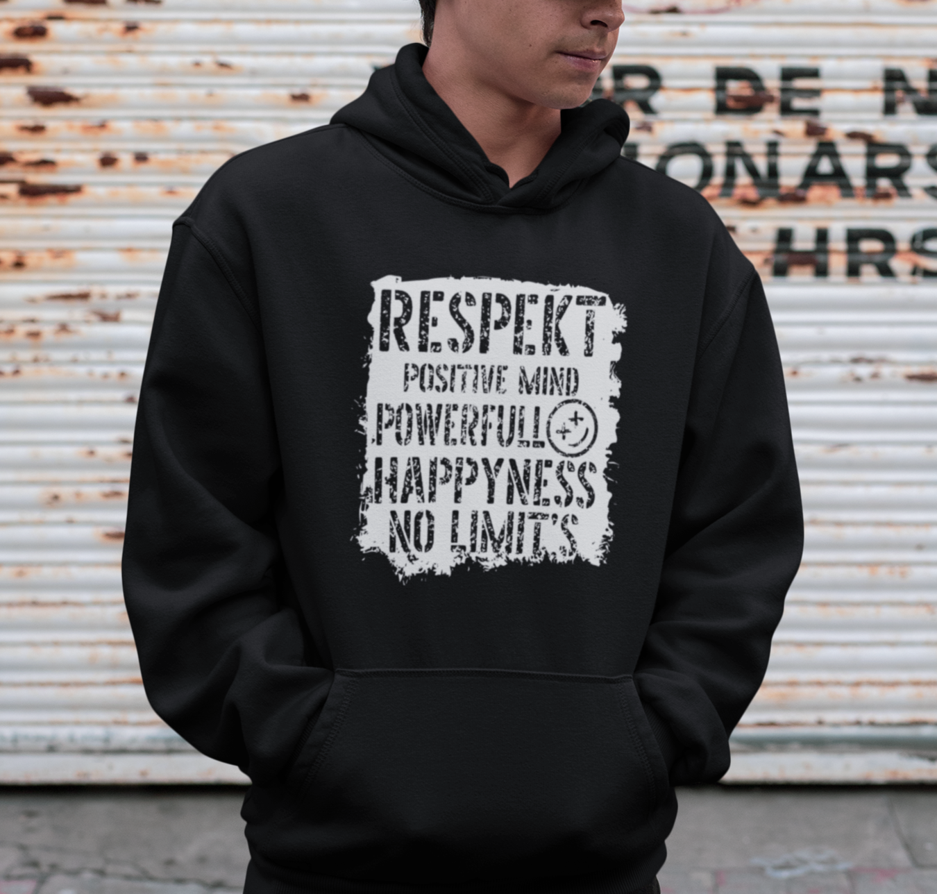 Cooler Herren Hoodie mit statement