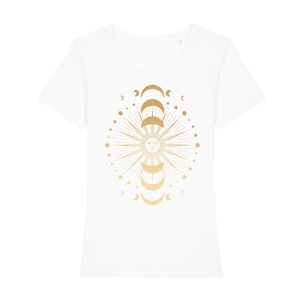 Dame Tshirt Sonne Mond spirituelle