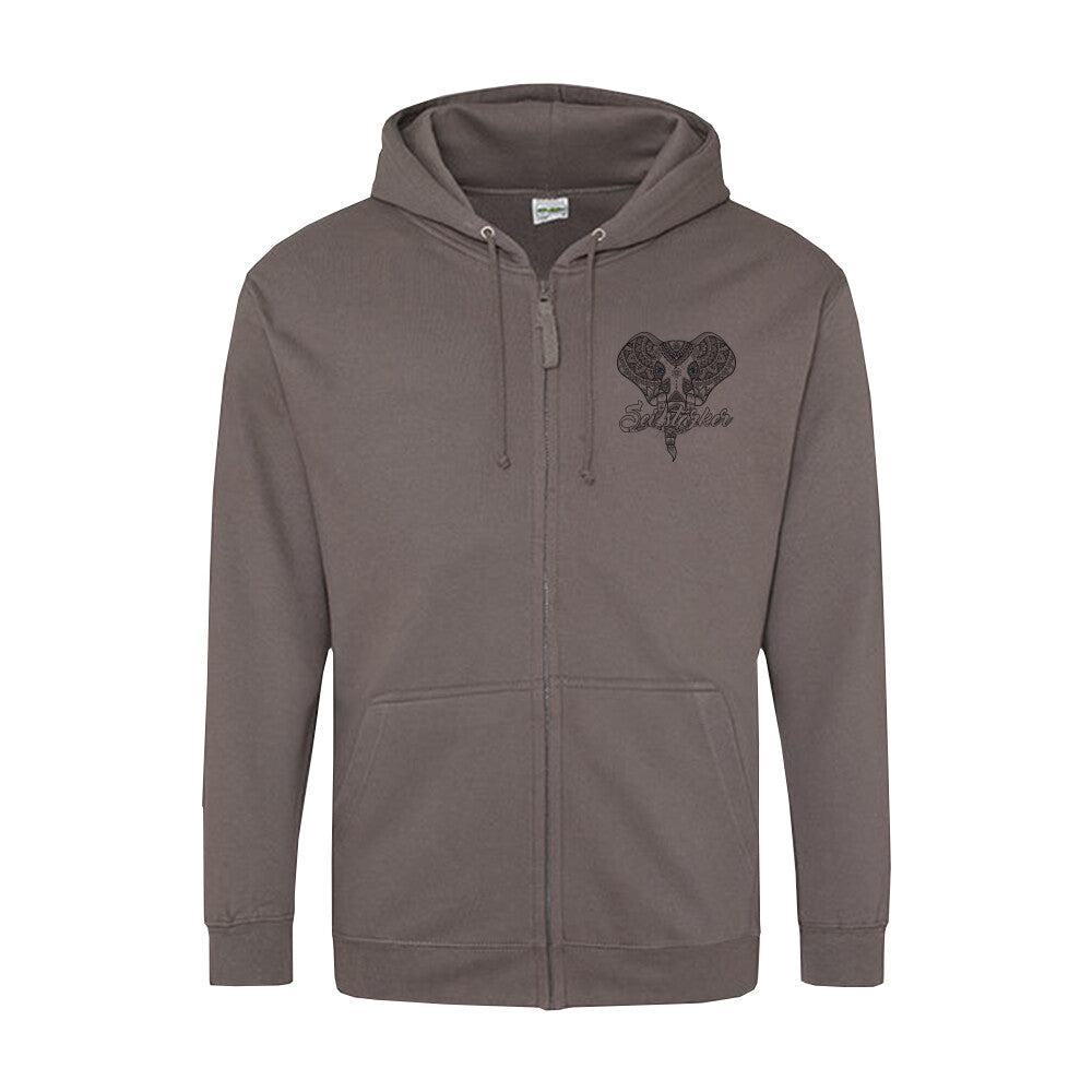 Mandala elefant zip hoodie