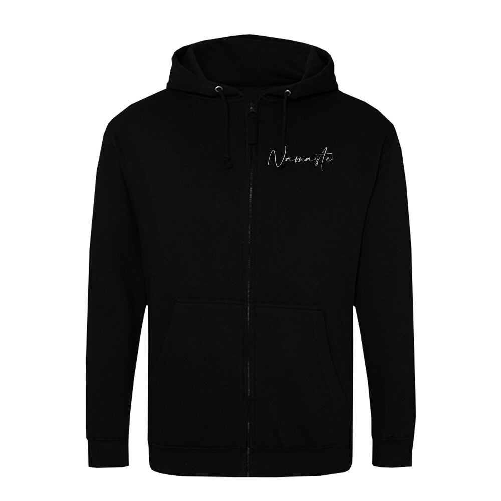 Must-Have Zipper Hoodie schwarz Namaste