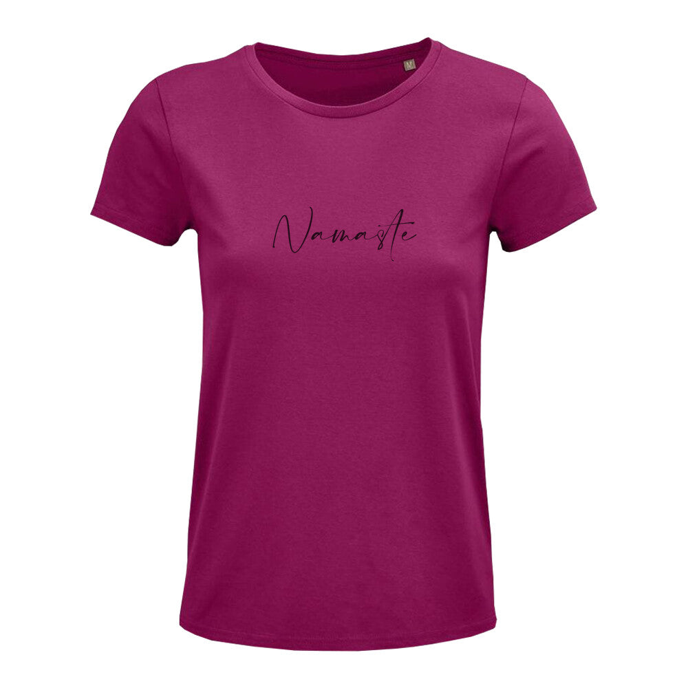 Tshirt mit kleiner Schrift Namaste