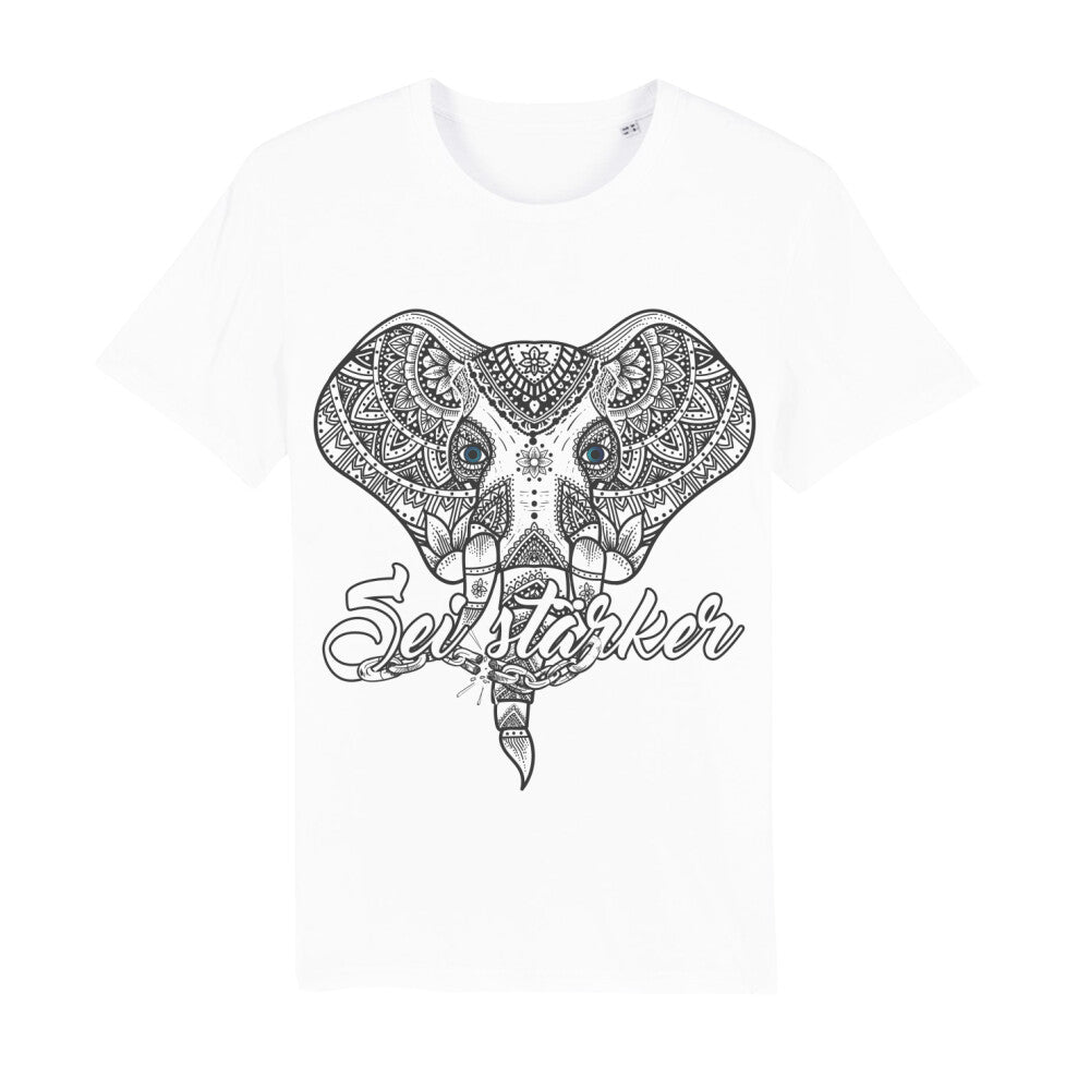 Mandala Herren Tshirt Elefant motivation