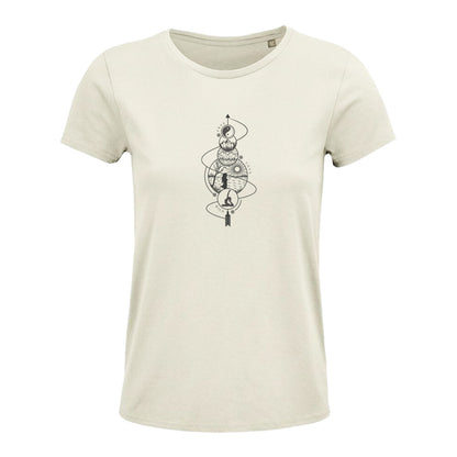 Bio Damen Tshirt nature look mit statement