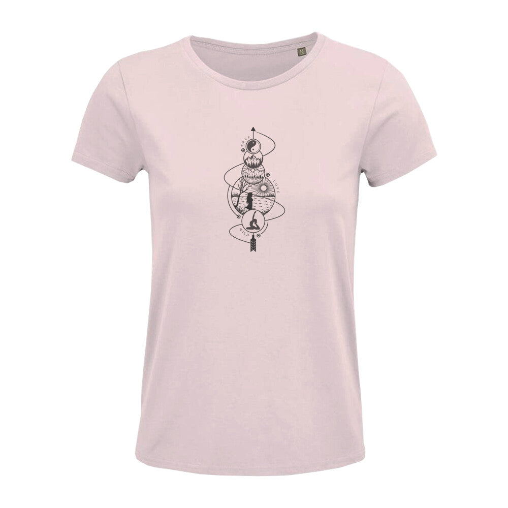 Damen Tshirt mit Statement love Free wild