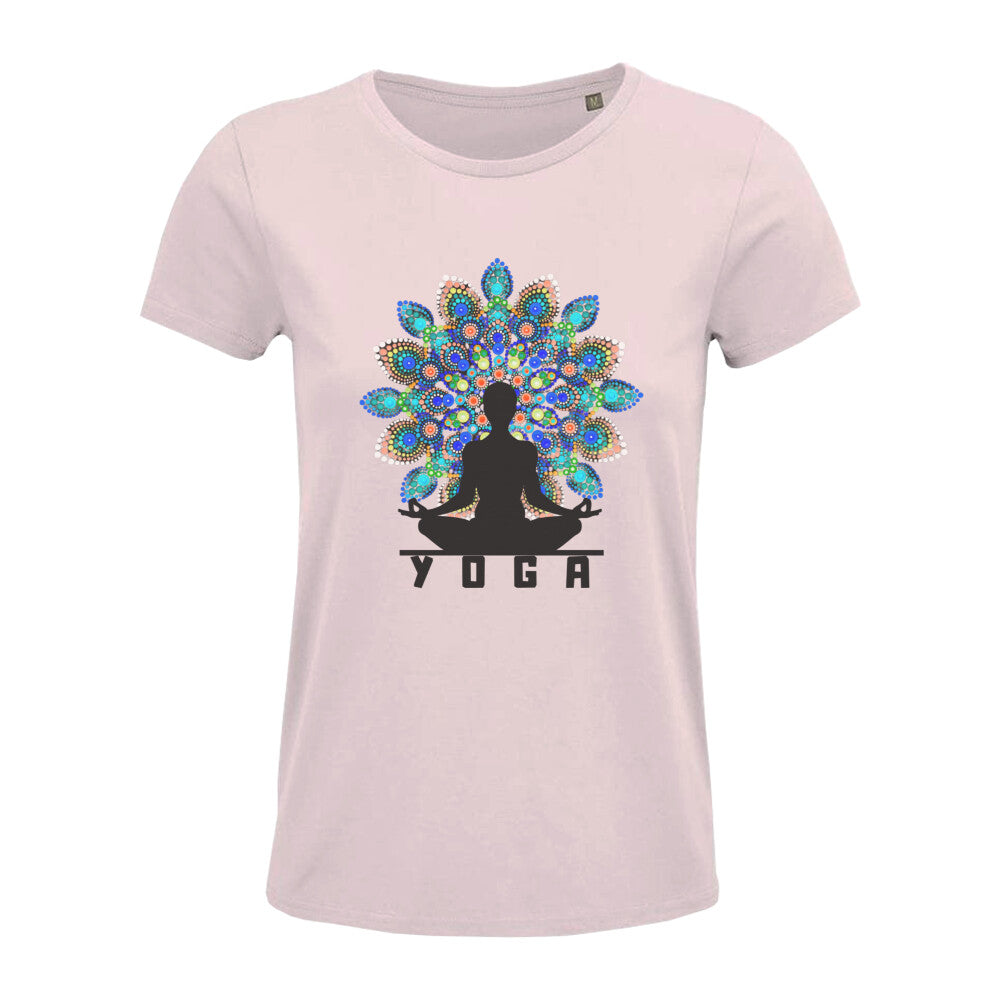 Yoga Mandala Damen Tshirt Bio Baumwolle