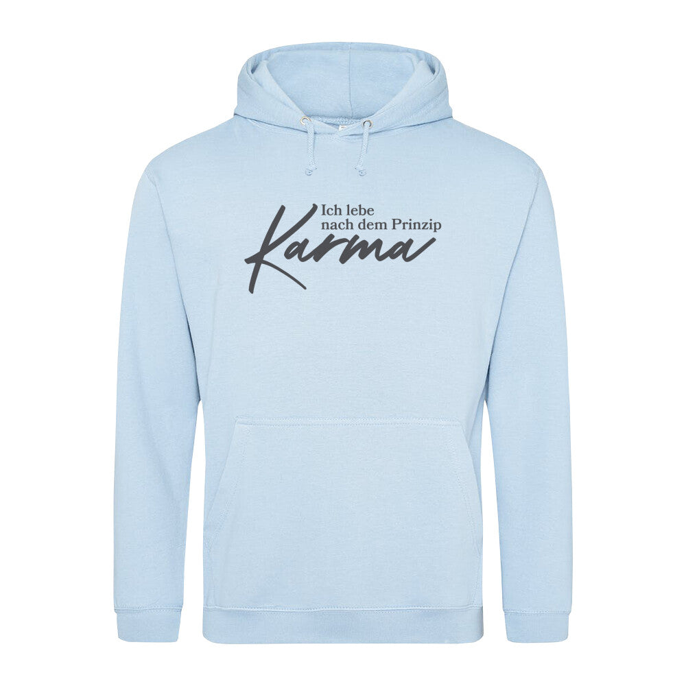 Moderner Hoodie Karma nachhaltig