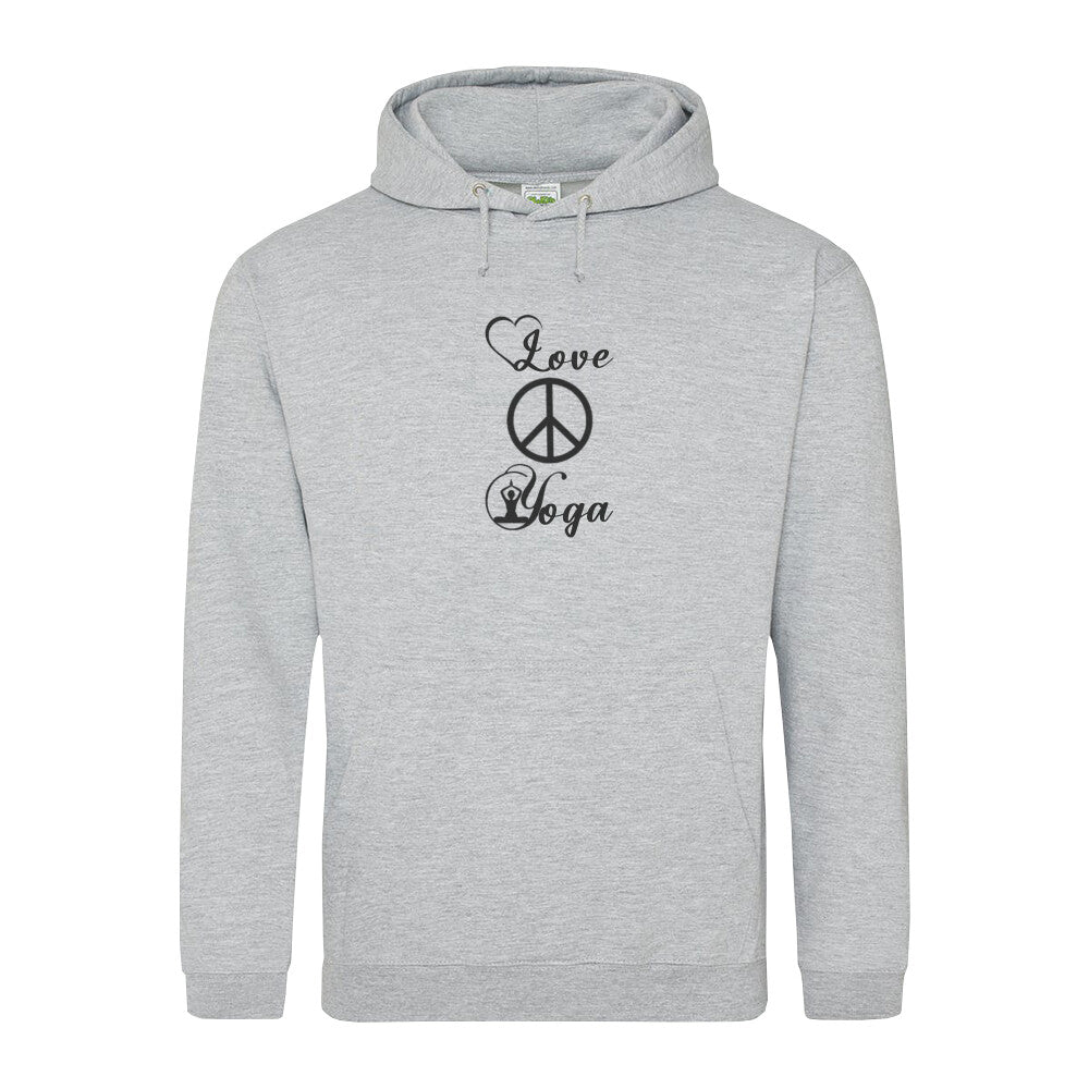 Yoga Hoodie grau vegan