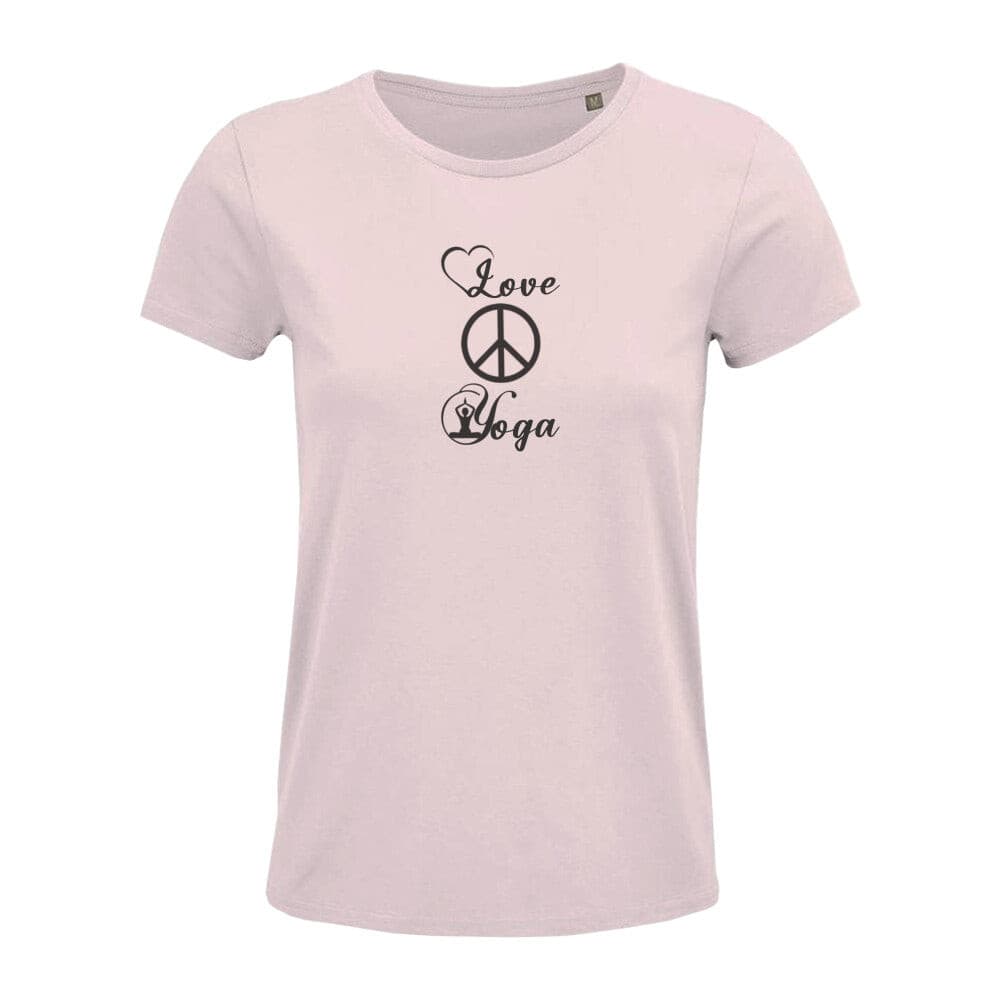 love peace yoga Tshirt Damen