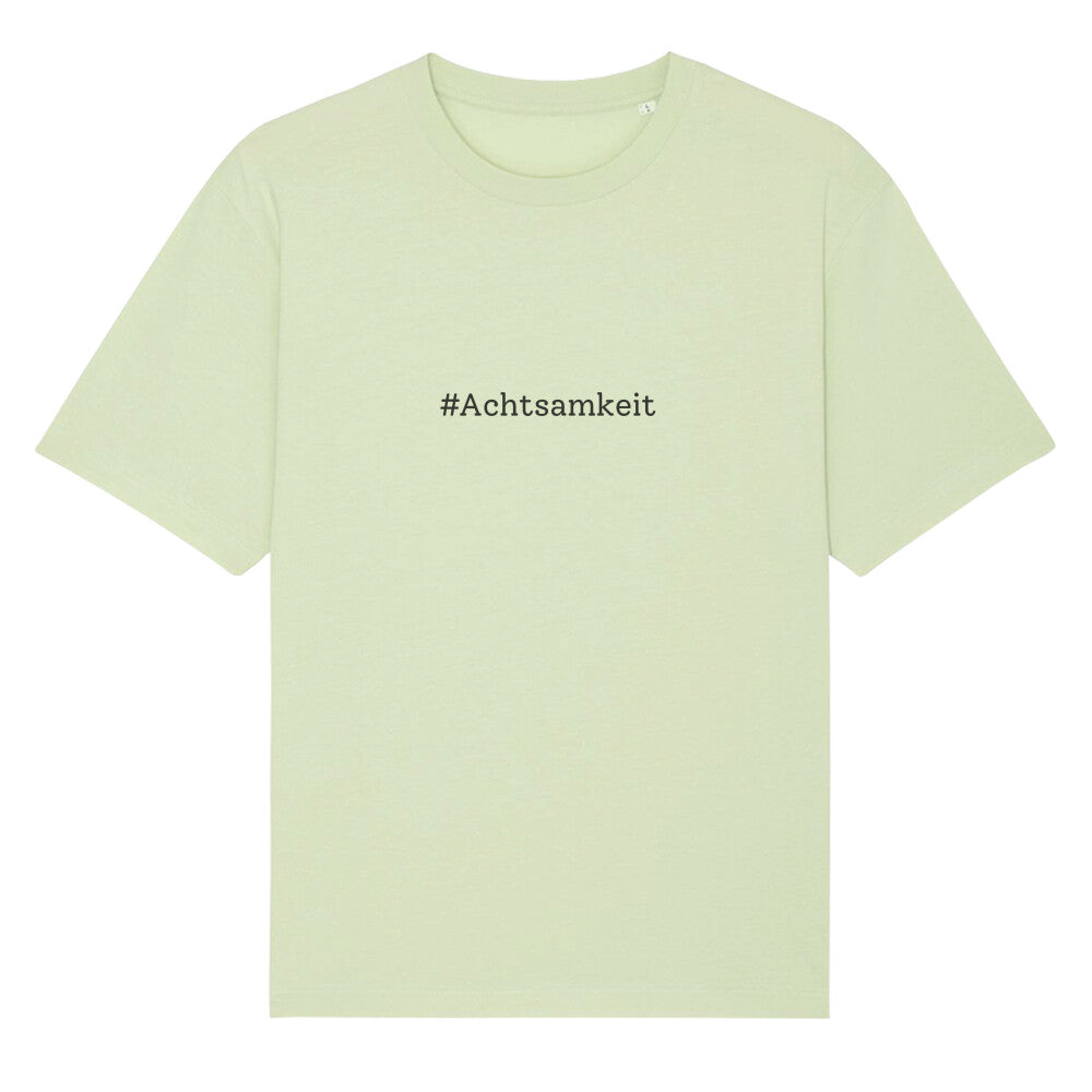 hashtag Achtsamkeit Herren oversize tshirt