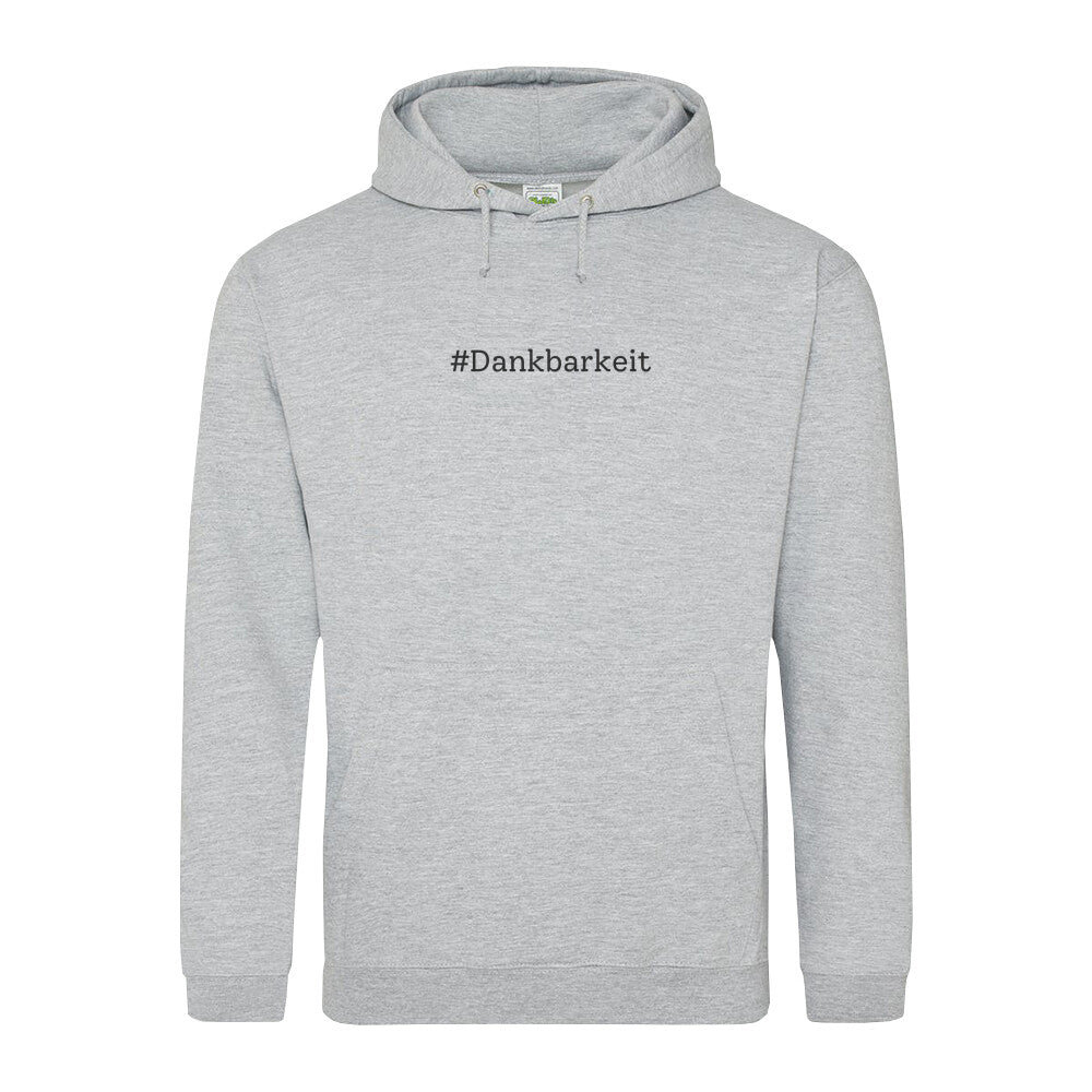 Hoodie grau Dankbarkeit