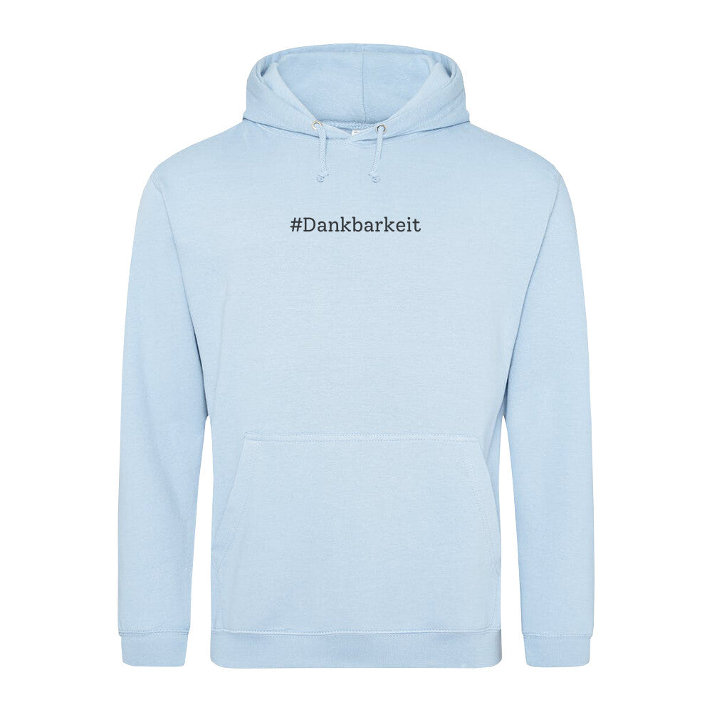 Stylischer Hoodie nachhaltig Dankbarkeit vegan