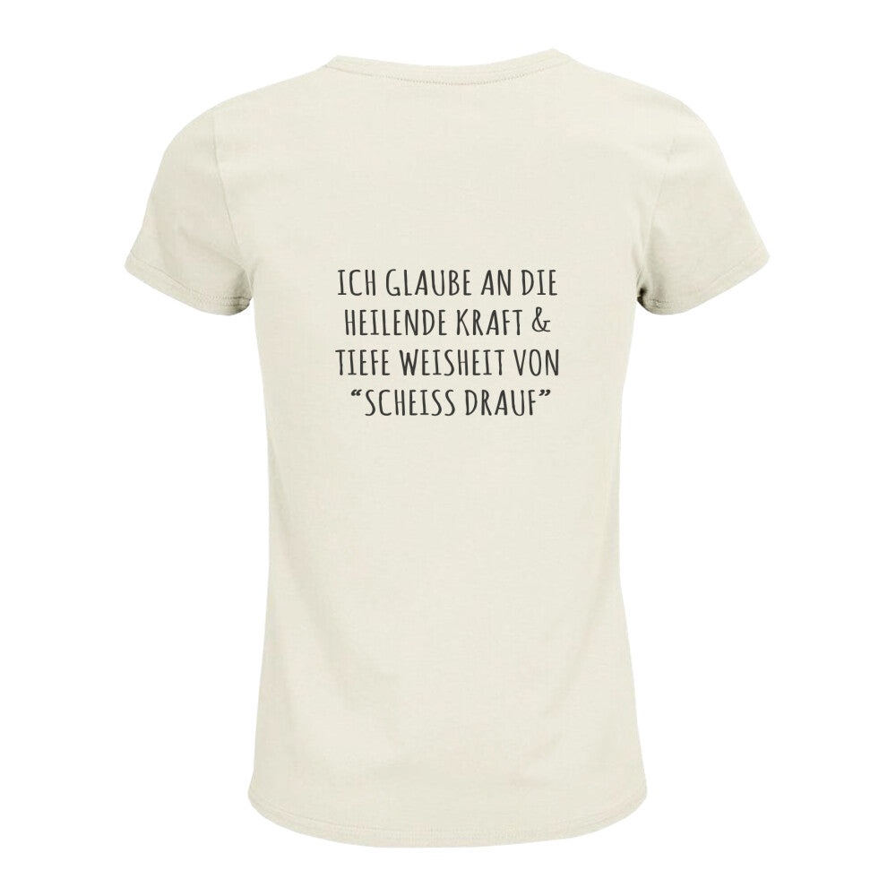 Bio Baumwolle Tshirt mit Yoga Spruch