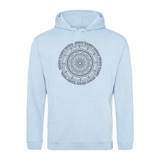 Mandala Hoodie Om Symbol