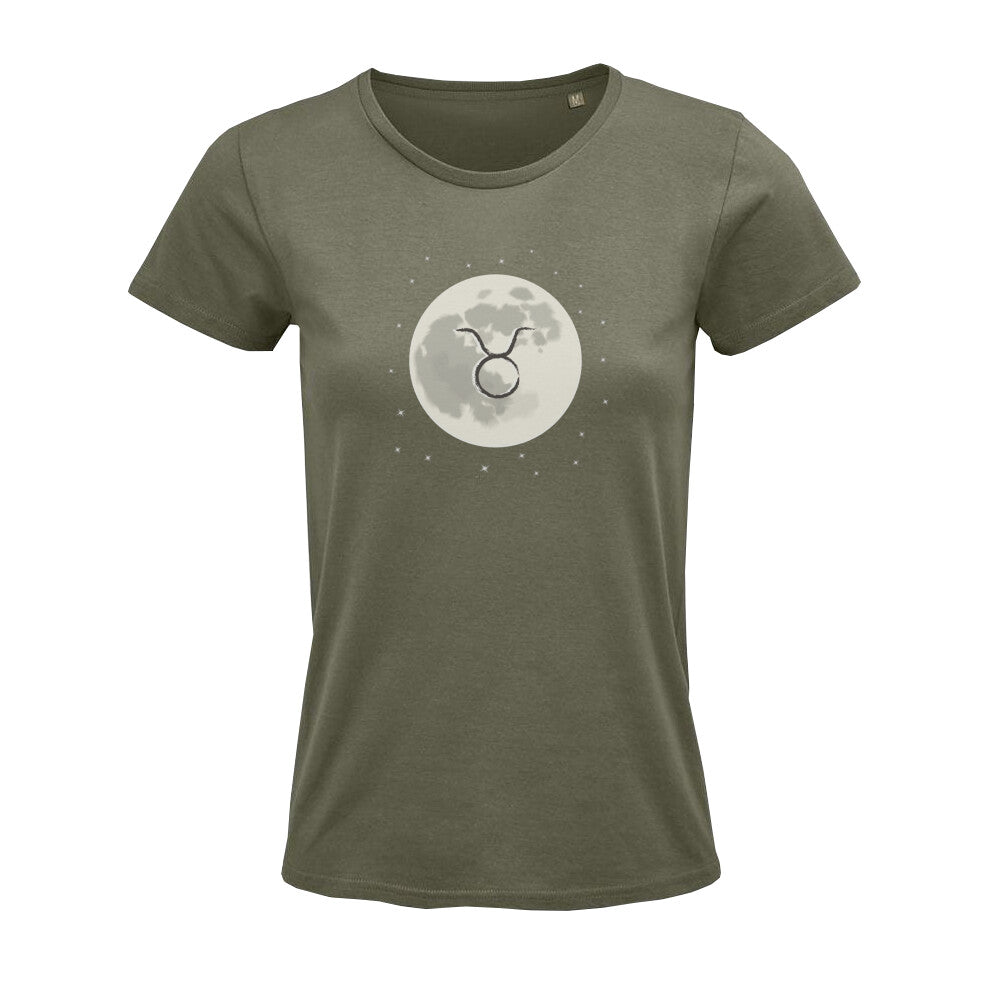 Stier im Mond Damen Shirt