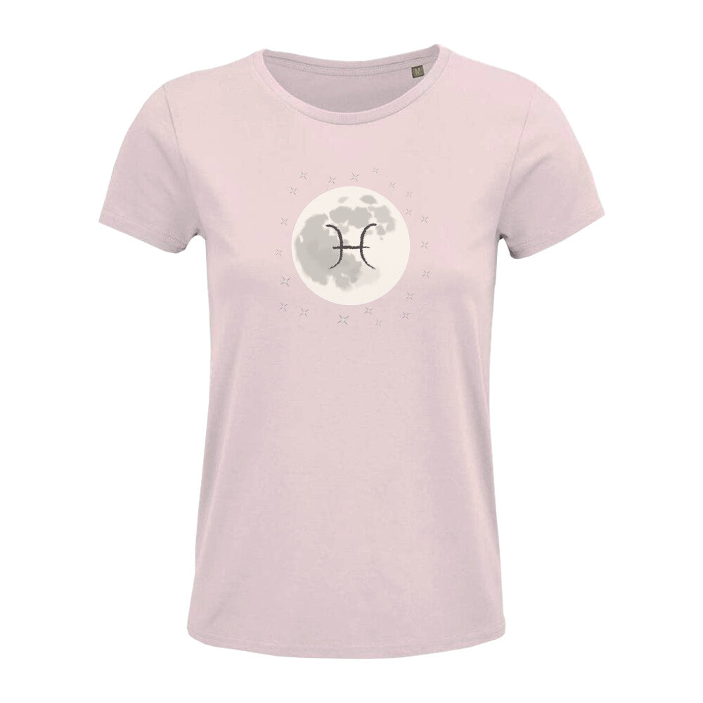 Frauen Tshirt Sternzeichen fisch mond