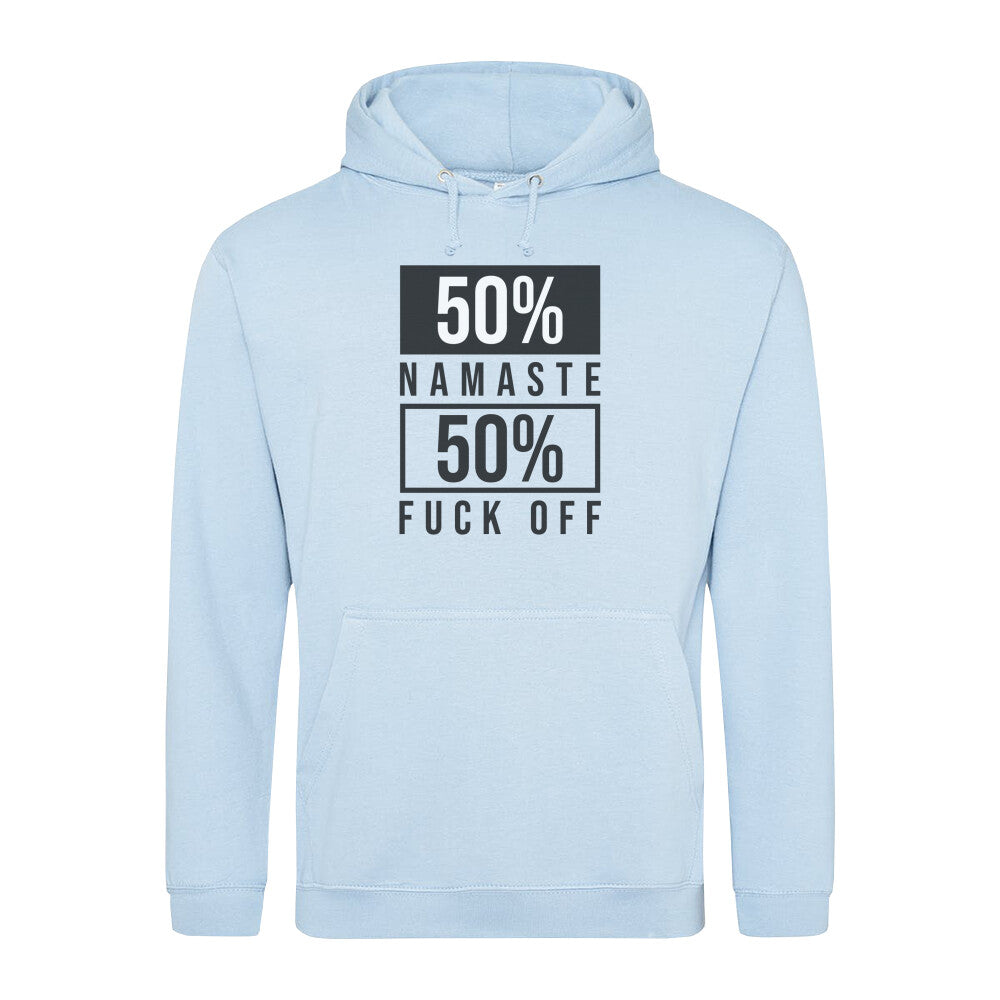 Hoodie Namaste Babyblau vegan