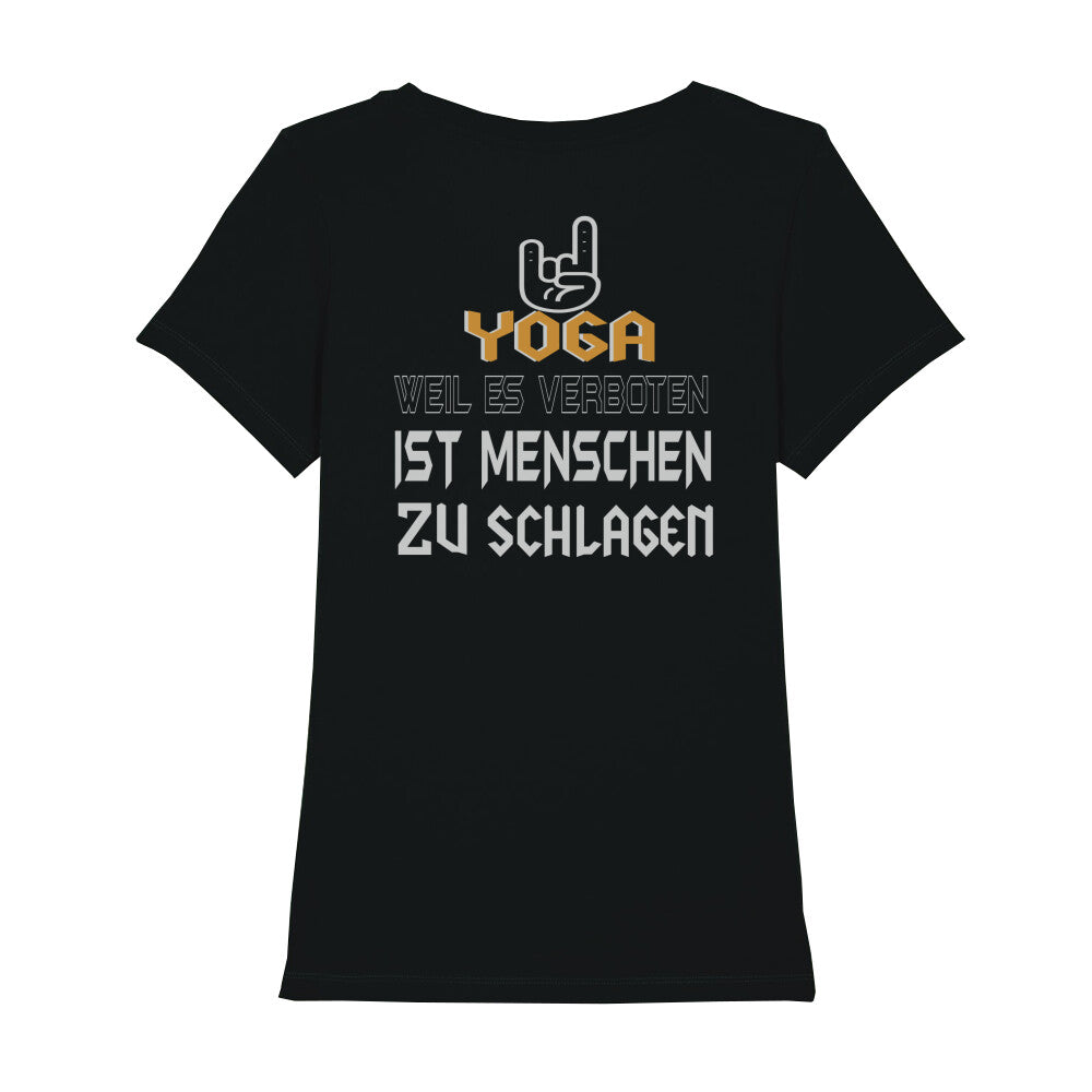 Bio Tshirt mit Yoga Spruch