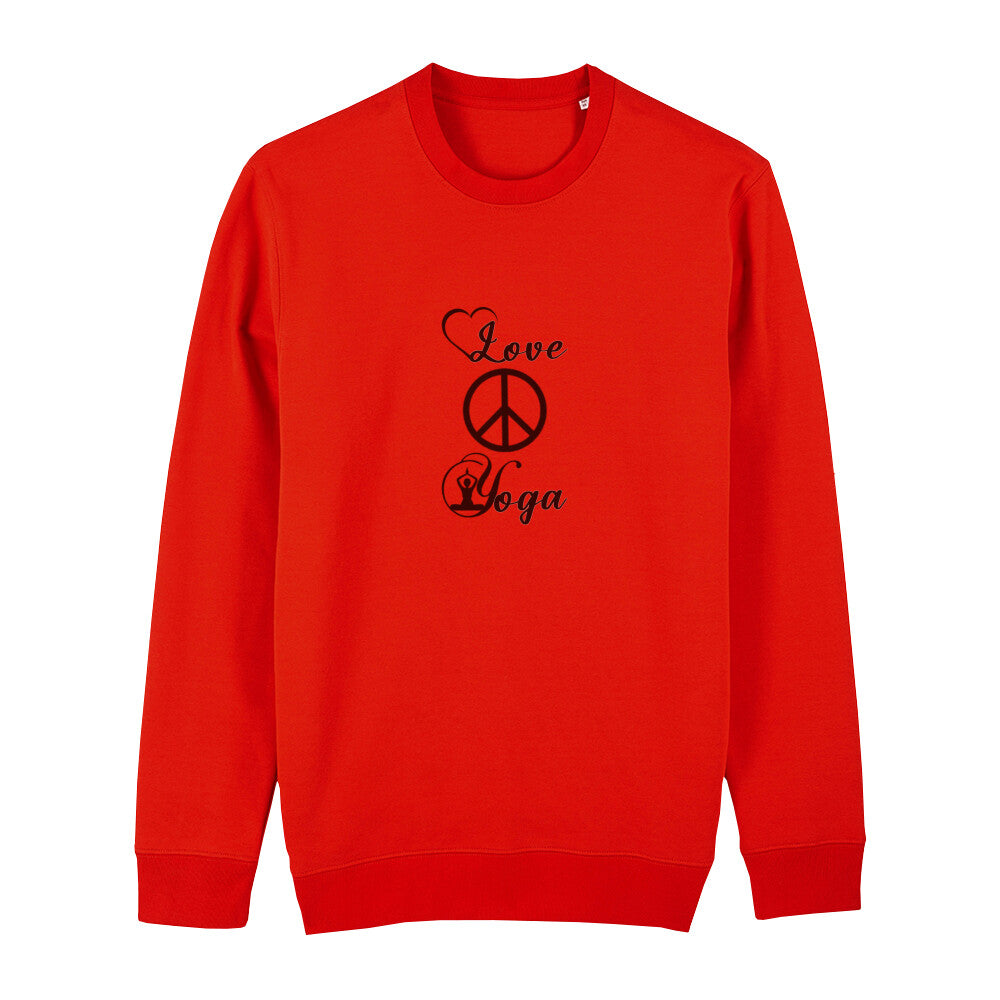 Sweatshirt Love Peace Yoga