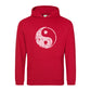 Hoodie yin yang Zeichen gebrochen 