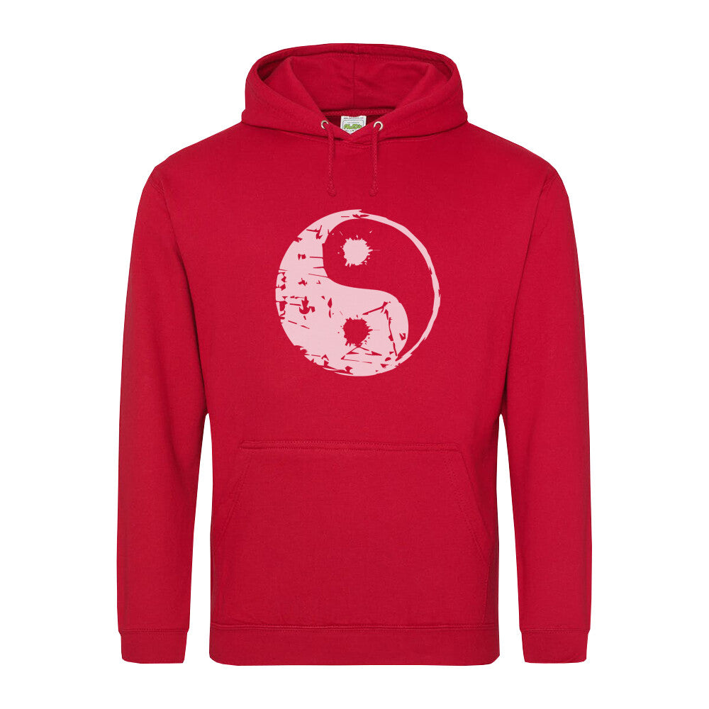 Hoodie yin yang Zeichen gebrochen 