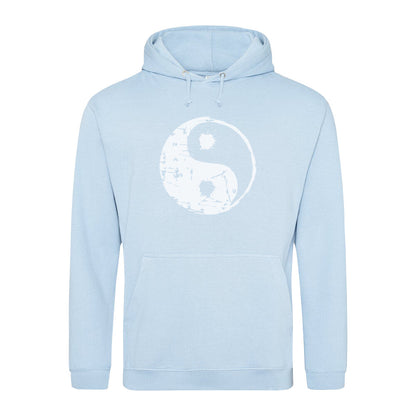 yin yang Zeichen gebrochen Hoodie