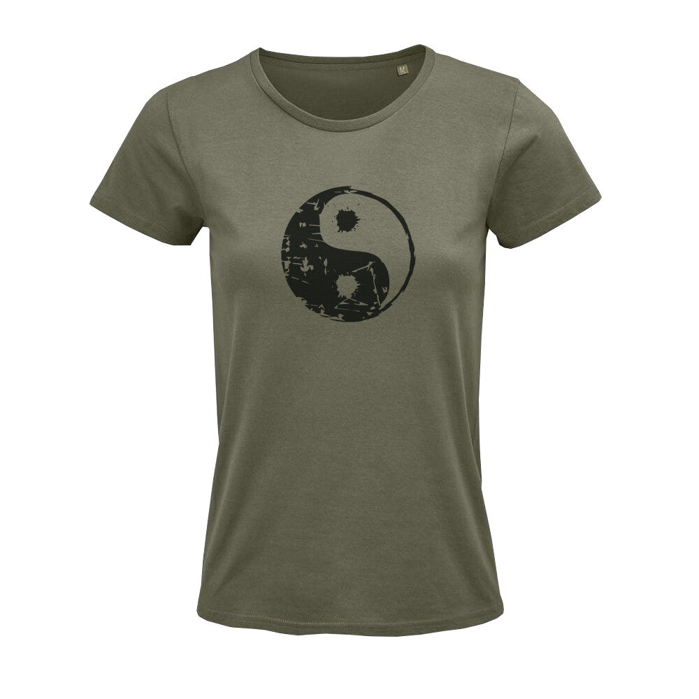 tshirt yin yang khaki olive