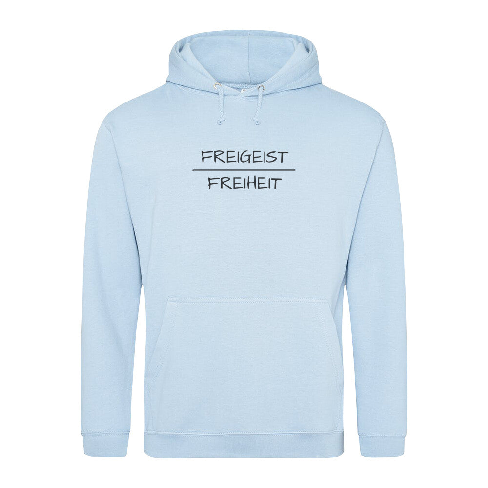 Hoodie Unisex Freigeist Freiheit Hellblau