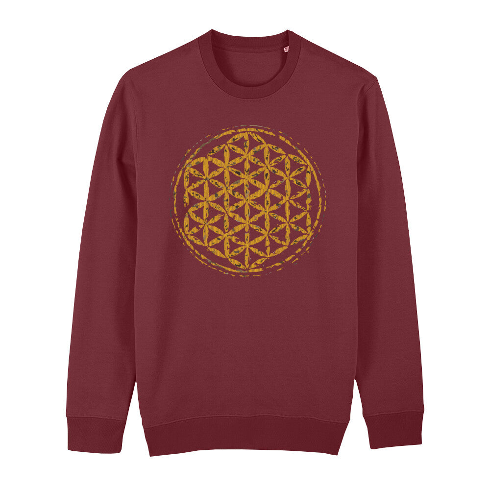 Bio Sweatshirt Blume des Lebens