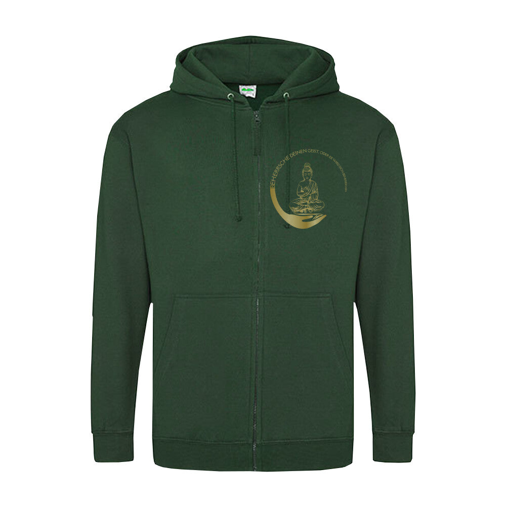 Zipper Hoodie Buddha vegan nachhaltig