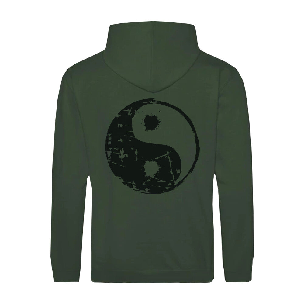 Stylischer Zipper Hoodie Yin Yang in verschiedenen Größen und Farben