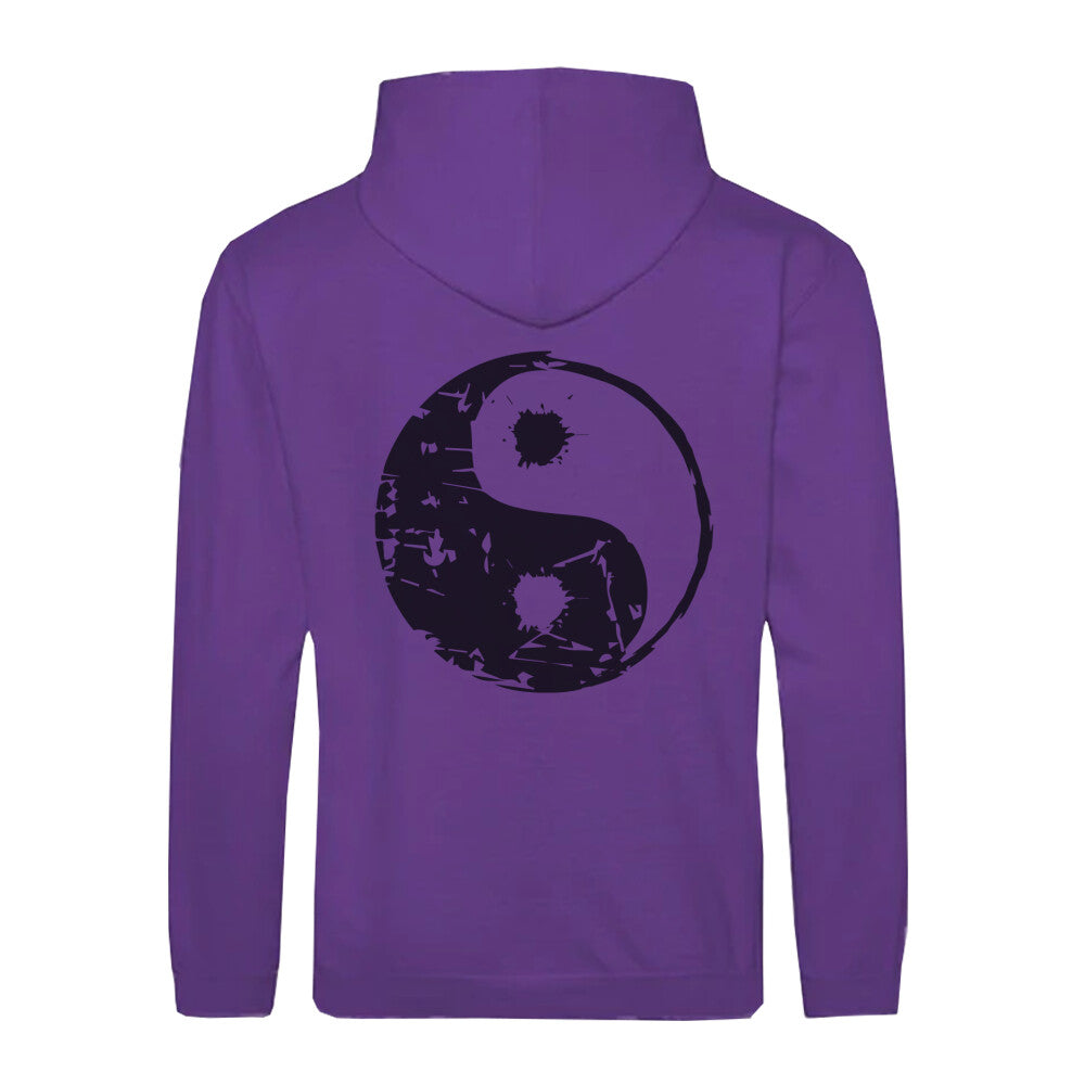 Stylischer Zipper Hoodie Yin Yang in verschiedenen Größen und Farben