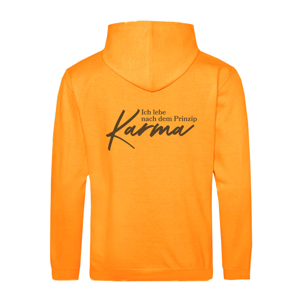 Kapuzenjacke Orange Karma vegan