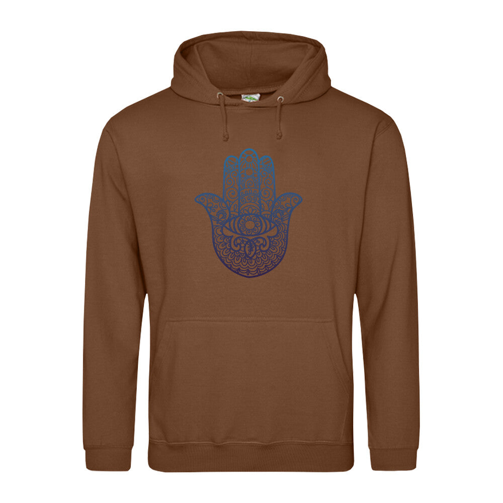 Fatimahand mandala mit dritten Auge Hoodie