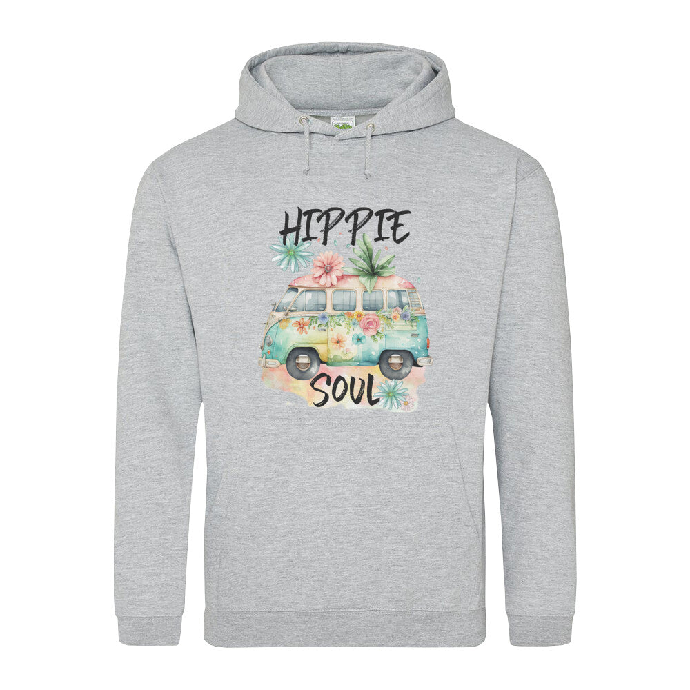 Stilvoller Hoodie Grau Hippie Soul