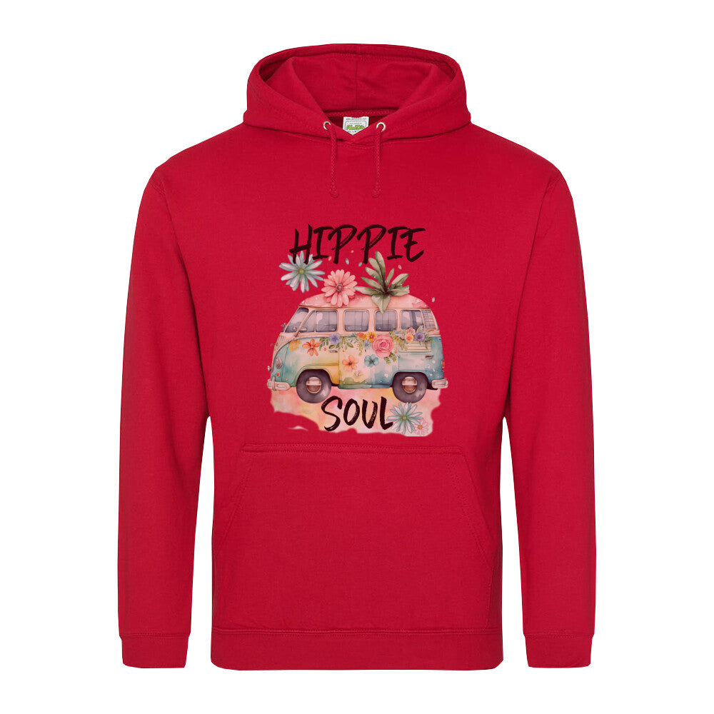 Stilvoller Hoodie Rot Hippie Soul