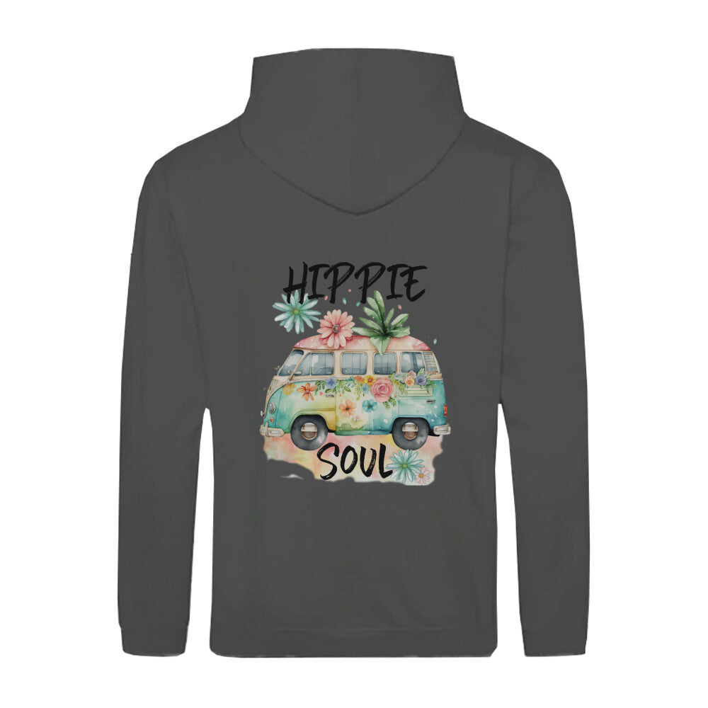 Zipper Hoodie Anthrazit  Hippie Soul