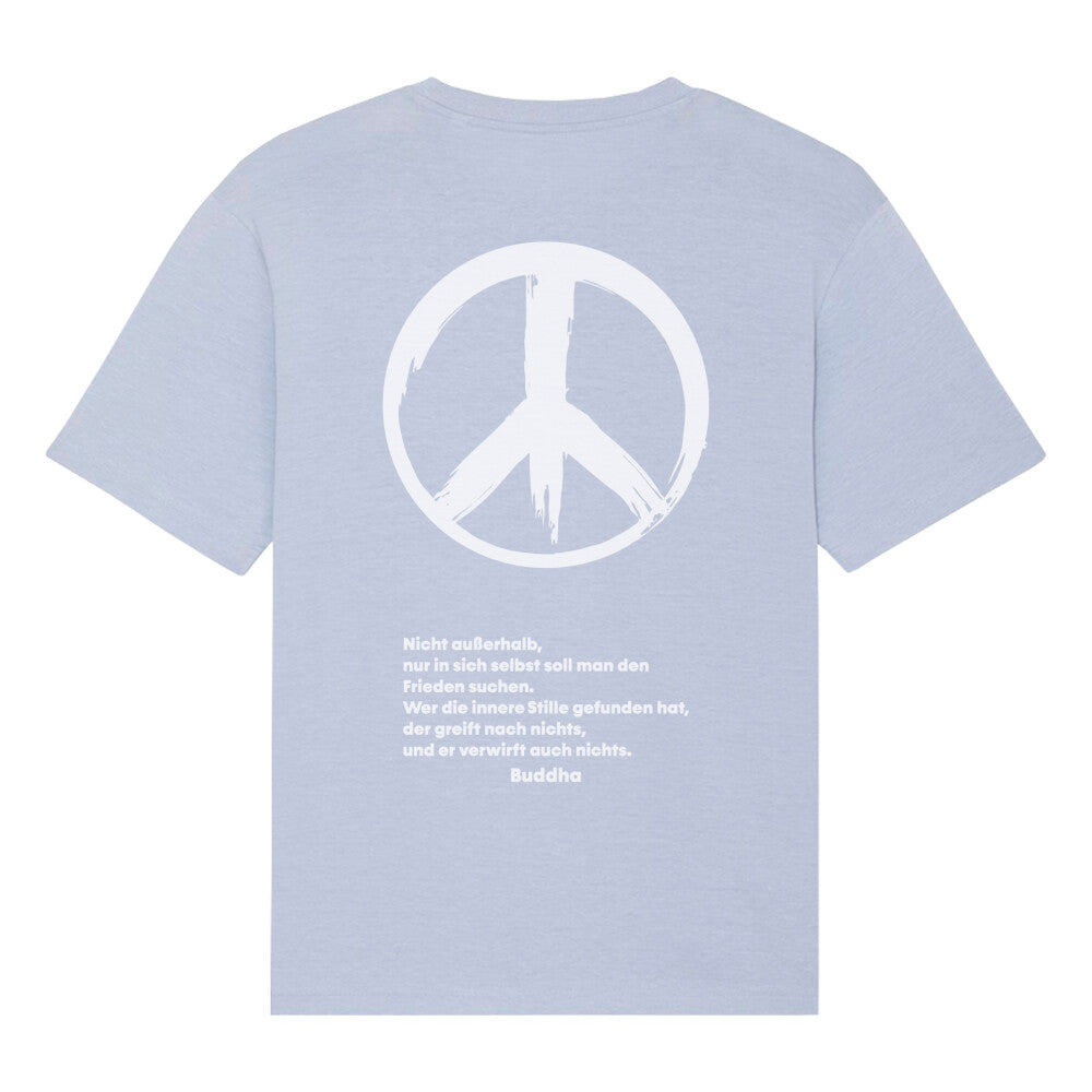 Stilvolles  Bio Oversize T-Shirt Peace 