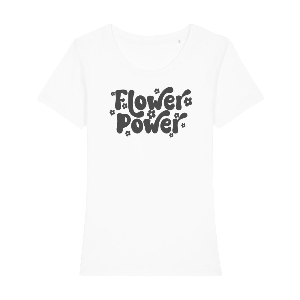 Flower Power Bio T-Shirt Weiß