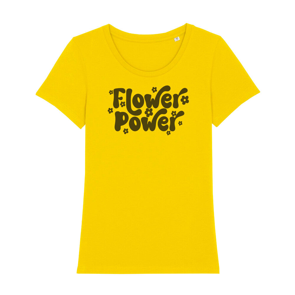 Flower Power Bio T-Shirt Gelb